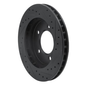 Ford Expedition Brake Rotor (1) - Front Left - R1 Concepts - Drilled & Slotted - Black - `97-`02